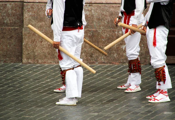 Traditional Basque Dance Folk Festival — Stock Photo, Image