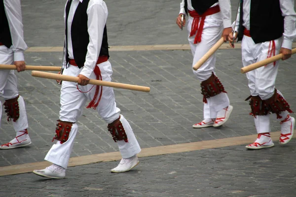 Traditional Basque Dance Folk Festival — Stock Photo, Image