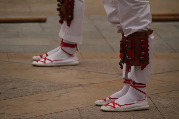 Traditional Basque Dance Folk Festival — Stock Photo, Image