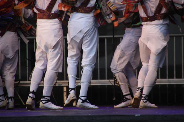 Danza Tradicional Vasca Festival Folclórico — Foto de Stock