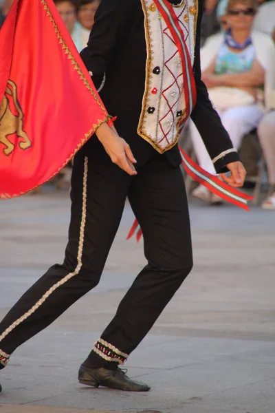 Danza Tradicional Vasca Festival Folclórico — Foto de Stock