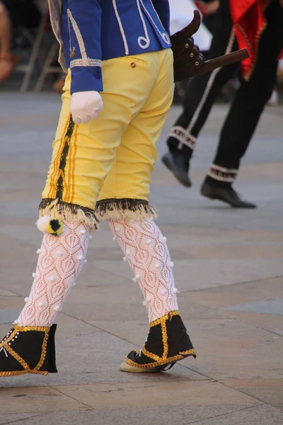 Traditioneller Baskischer Tanz Auf Einem Volksfest — Stockfoto