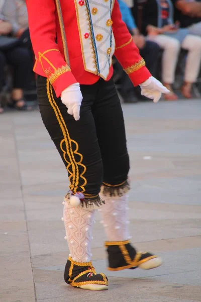 Traditionell Baskisk Dans Folkfest — Stockfoto