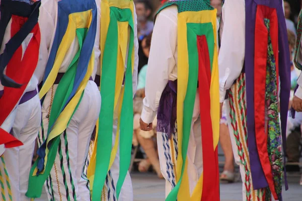 Danza Tradicional Vasca Festival Folclórico —  Fotos de Stock