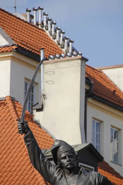 Stadsgezicht Het Centrum Van Warschau — Stockfoto