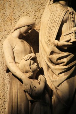 Barselona şehir merkezinde mimarlık