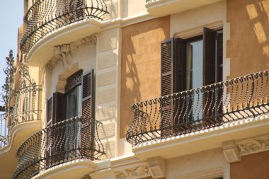 Barselona şehir merkezinde mimarlık