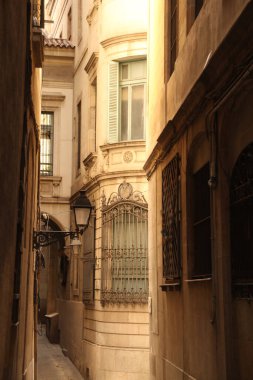 Barselona şehir merkezinde mimarlık