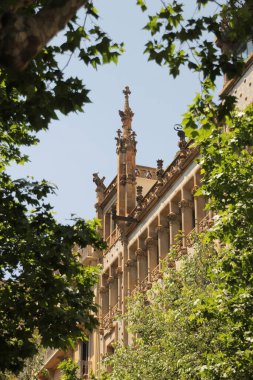 Barselona şehir merkezinde mimarlık