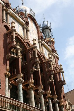 Barselona şehir merkezinde mimarlık