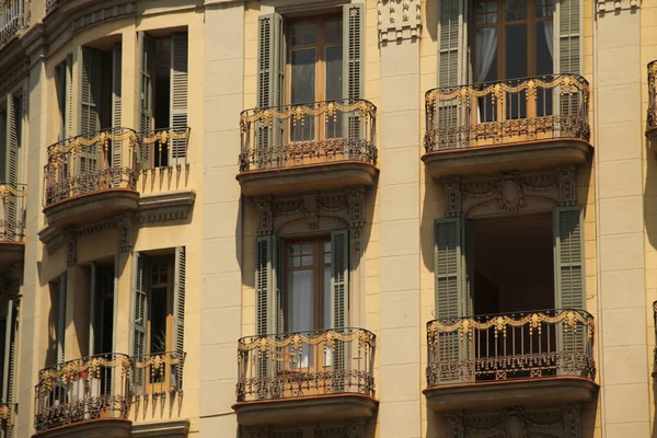 Architectuur Het Centrum Van Barcelona — Stockfoto