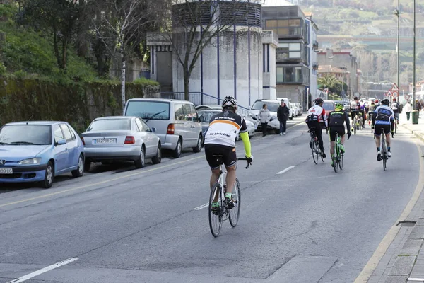 Andar Bicicleta Uma Rua Berlim — Fotografia de Stock