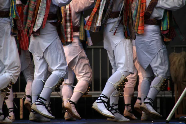 Danza Tradicional Vasca Festival Folclórico —  Fotos de Stock