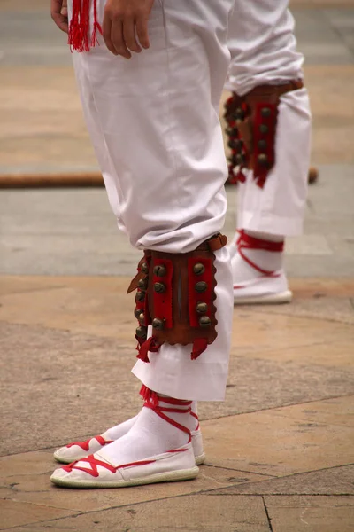 Danza Tradicional Vasca Festival Folclórico —  Fotos de Stock