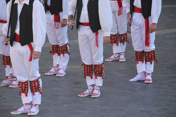 Traditional Basque Dance Folk Festival — Stock Photo, Image