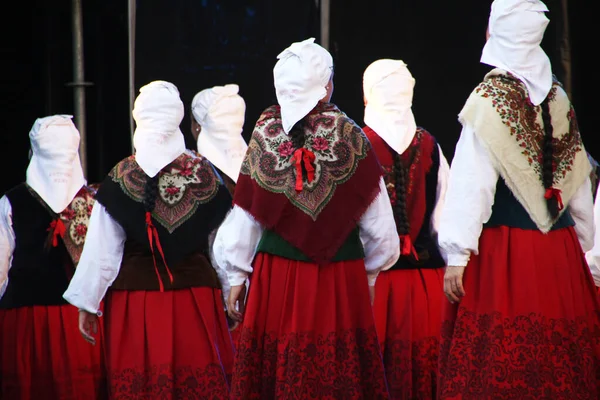 Traditioneller Baskischer Tanz Auf Einem Volksfest — Stockfoto