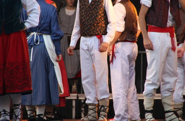 Traditional Basque Dance Folk Festival — Stock Photo, Image