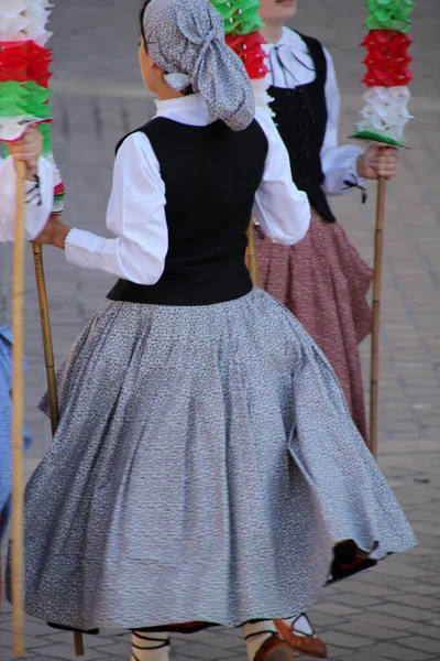 Traditional Basque Dance Folk Festival — Stock Photo, Image