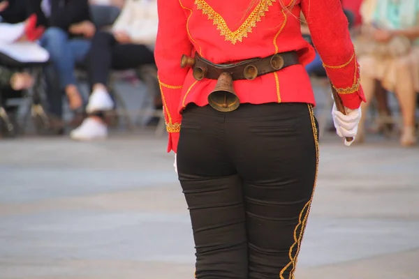 Danse Basque Traditionnelle Dans Festival Folklorique — Photo