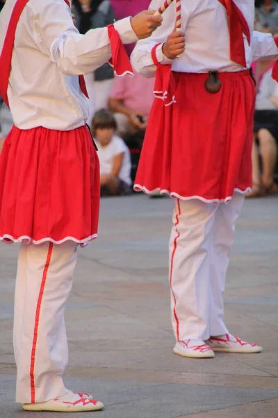 Traditional Basque Dance Folk Festival — Stock Photo, Image