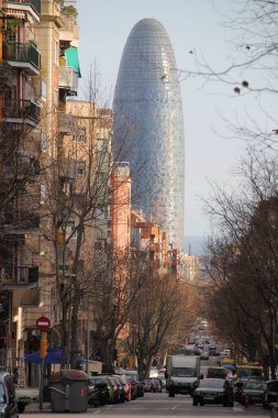 Barselona şehrinde klasik bina