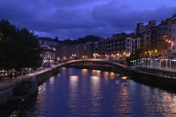 Vista Urbana Ciudad Bilbao — Foto de Stock