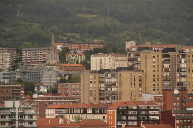 Bilbao şehrinin şehir manzarası