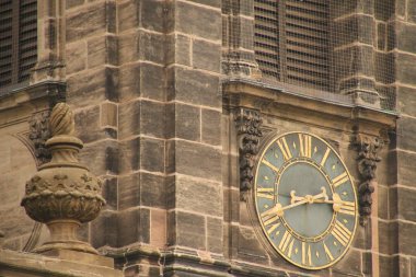 Nuremberg şehir merkezindeki şehir manzarası