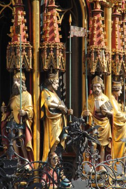 Nuremberg şehir merkezindeki şehir manzarası