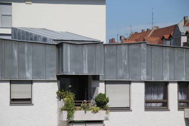 Nuremberg şehir merkezindeki şehir manzarası