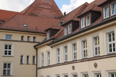 Nuremberg şehir merkezindeki şehir manzarası