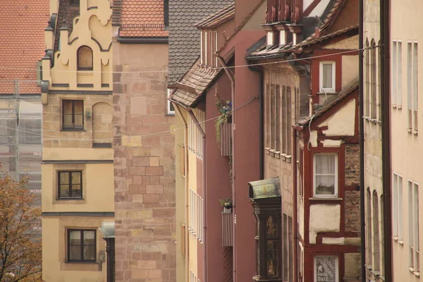 Nuremberg Şehir Merkezindeki Şehir Manzarası — Stok fotoğraf