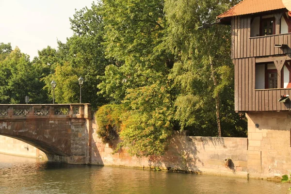 Nuremberg Şehir Merkezindeki Şehir Manzarası — Stok fotoğraf