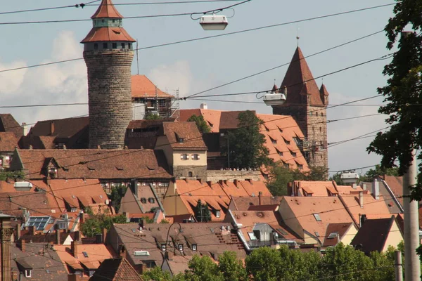 Урбанизация Центре Нюрнберга — стоковое фото