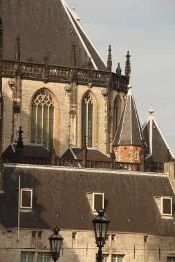 Amsterdam şehir merkezinde mimarlık