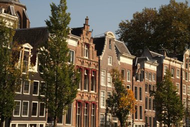 Amsterdam şehir merkezinde mimarlık