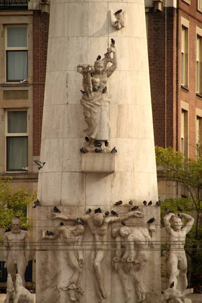 Arquitectura Centro Ámsterdam — Foto de Stock