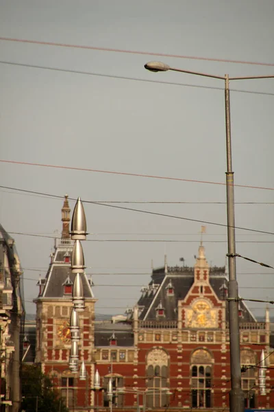 Arquitetura Centro Amsterdã — Fotografia de Stock