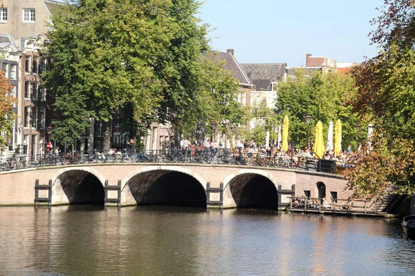 Architektura Centru Amsterdamu — Stock fotografie