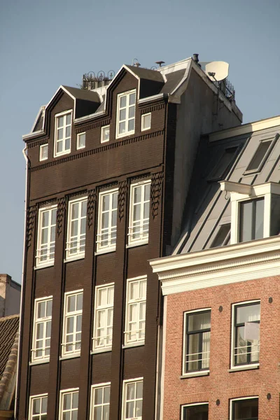 Architecture Dans Centre Amsterdam — Photo