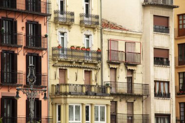 İspanya 'nın Pamplona şehrinin manzarası