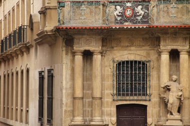 İspanya 'nın Pamplona şehrinin manzarası