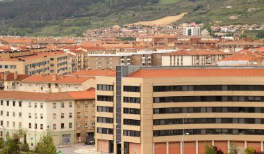 İspanya 'nın Pamplona şehrinin manzarası