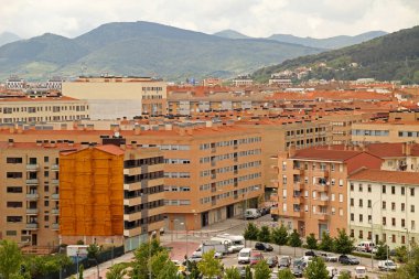 İspanya 'nın Pamplona şehrinin manzarası