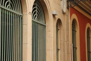 İspanya 'nın Pamplona şehrinin manzarası