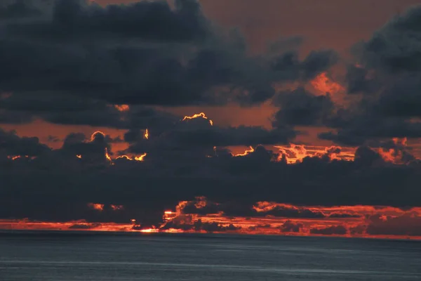 Dämmerung Meer Einem Sommertag — Stockfoto