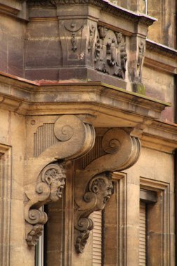 Nuremberg şehir merkezinin mimarisi.