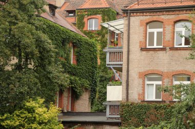 Nuremberg şehir merkezinin mimarisi.