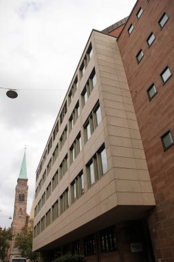 Nuremberg şehir merkezinin mimarisi.