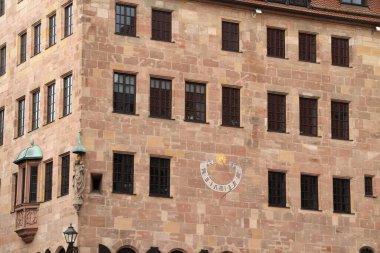 Nuremberg şehir merkezinin mimarisi.